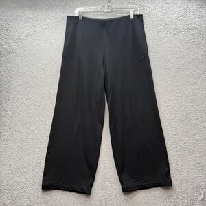 Equestrian Brand Horseback Women’s Wide Leg Black Trouser Pull On Pants Size L